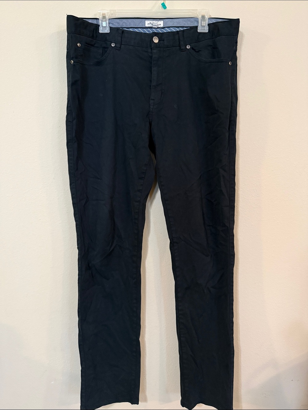 Peter Millar Black Stretch Chinos
